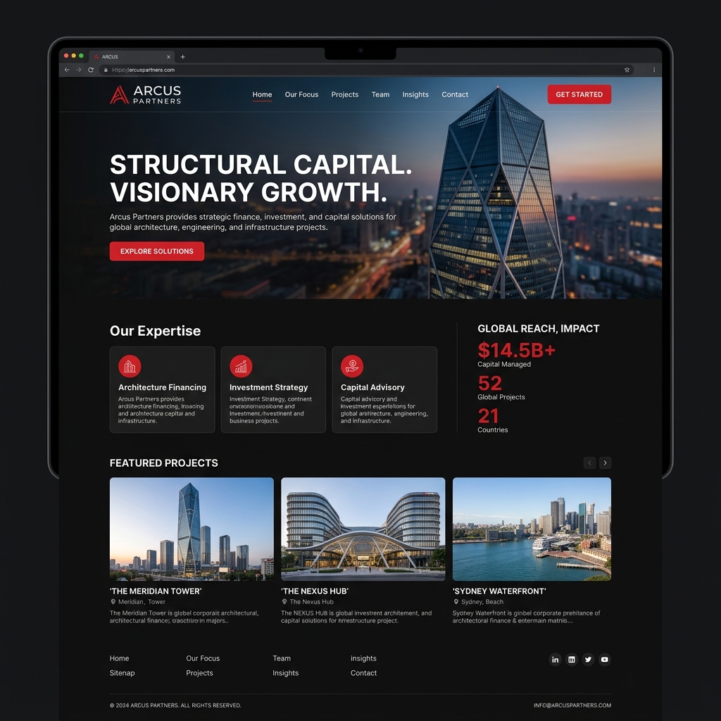 Corporate website redesign and visual modernization